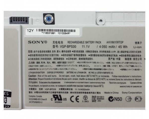 VGP-BPS30 Laptop Battery For Sony VAIO SVT-11 SVT-13 T11 T13 SVT-1111M1E/S VT13117ECS Series Notebook 4050mAh