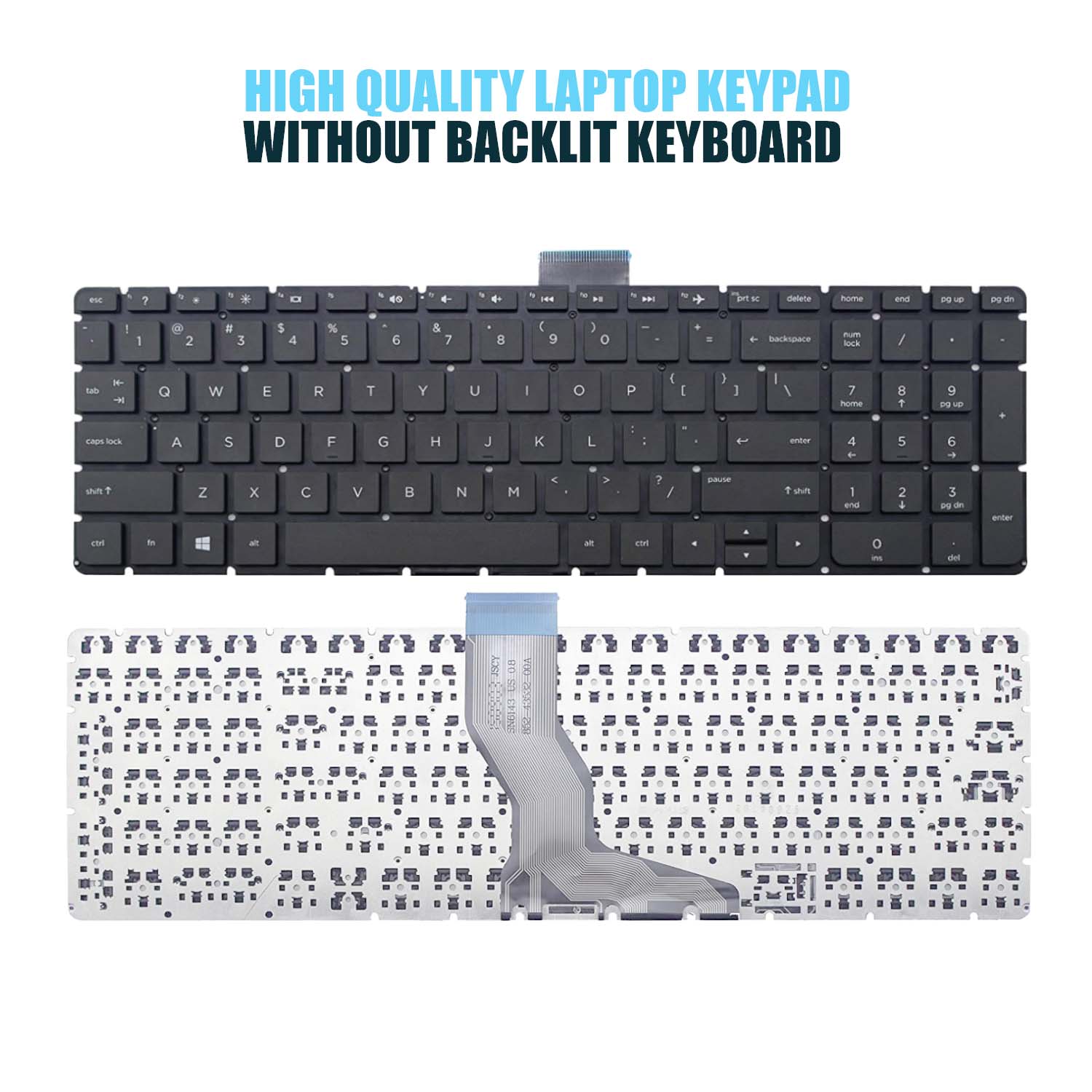 HP 15-bs Without Backlit Laptop Keyboard