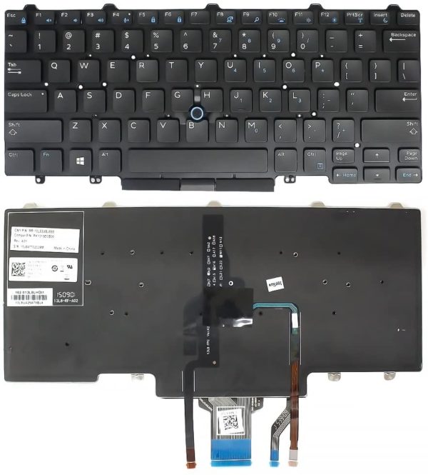 Backlit Keyboard With Point Stick For Dell Latitude 14 5000 (e5450) (e5470) 14 7000 (e7450) (e7470) Series