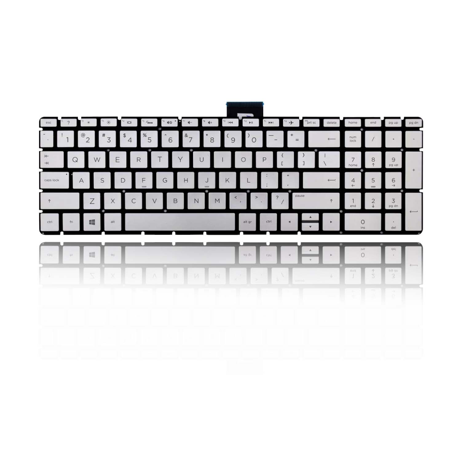 HP 15-bs Silver Laptop keyboard
